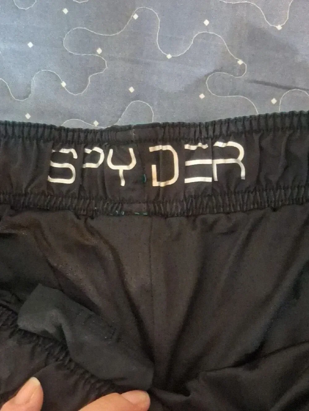 Spyder Teal and Gray Men's Swim Shorts size medium